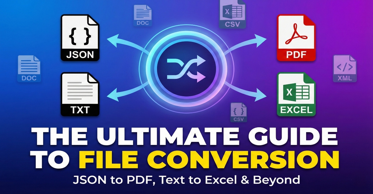 Discover Guide to online file conversion tools for JSON to PDF, Text to Excel & Beyond 5 The Ultimate Guide to File Conversion: JSON to PDF, Text to Excel & Beyond