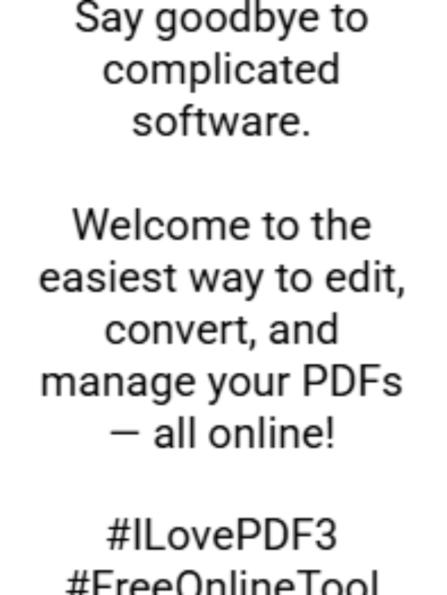All In one Free PDF Editor and More than 100 tools for Free