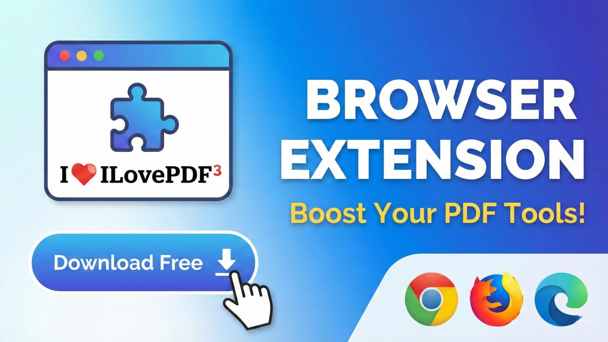 ILovePDF3 - 100% Free Website Extension. 1 ILovePDF3-Browser-Extension